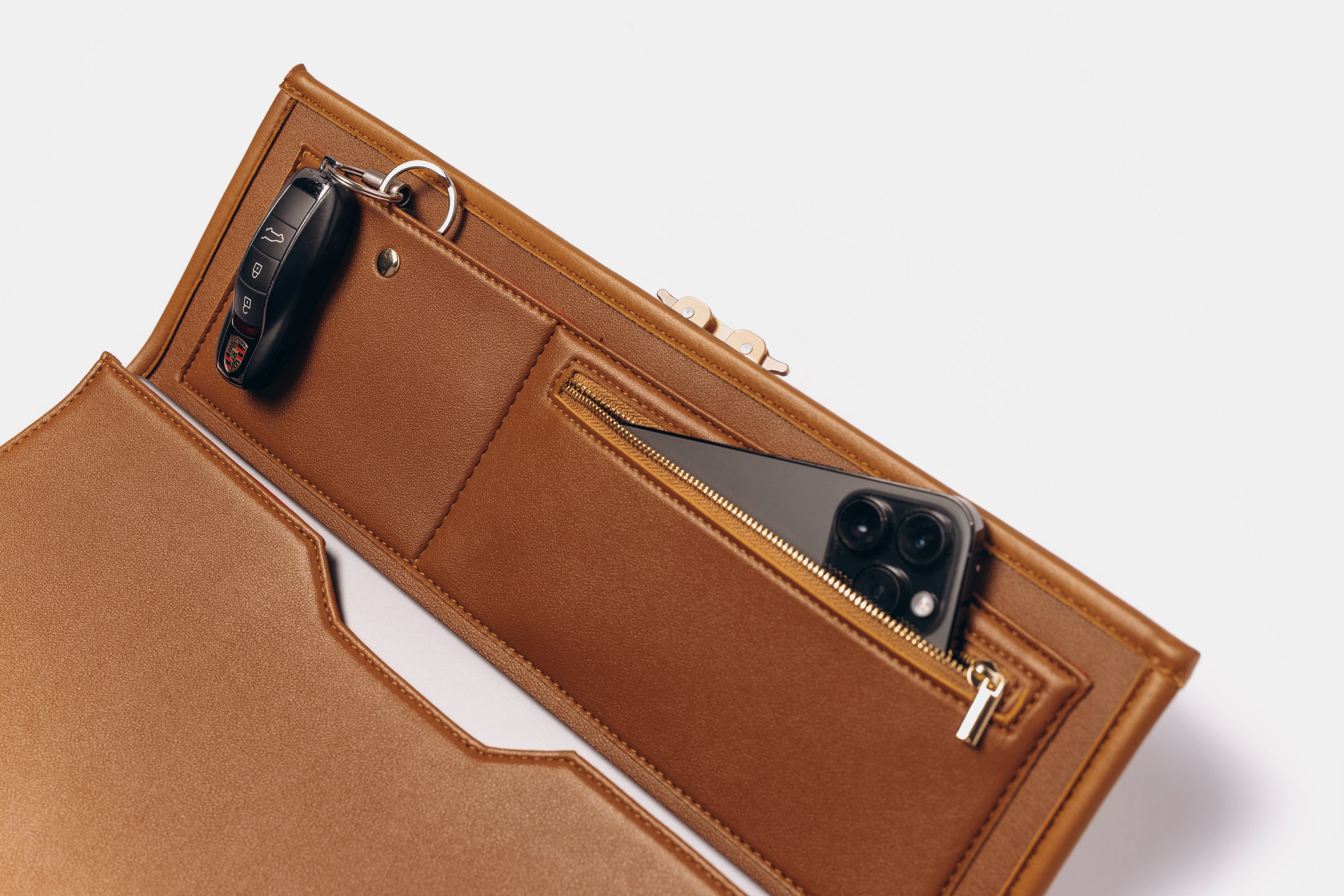 Ginger Brown Laptop Portfolio - T|W Tote Premium Handmade Collection