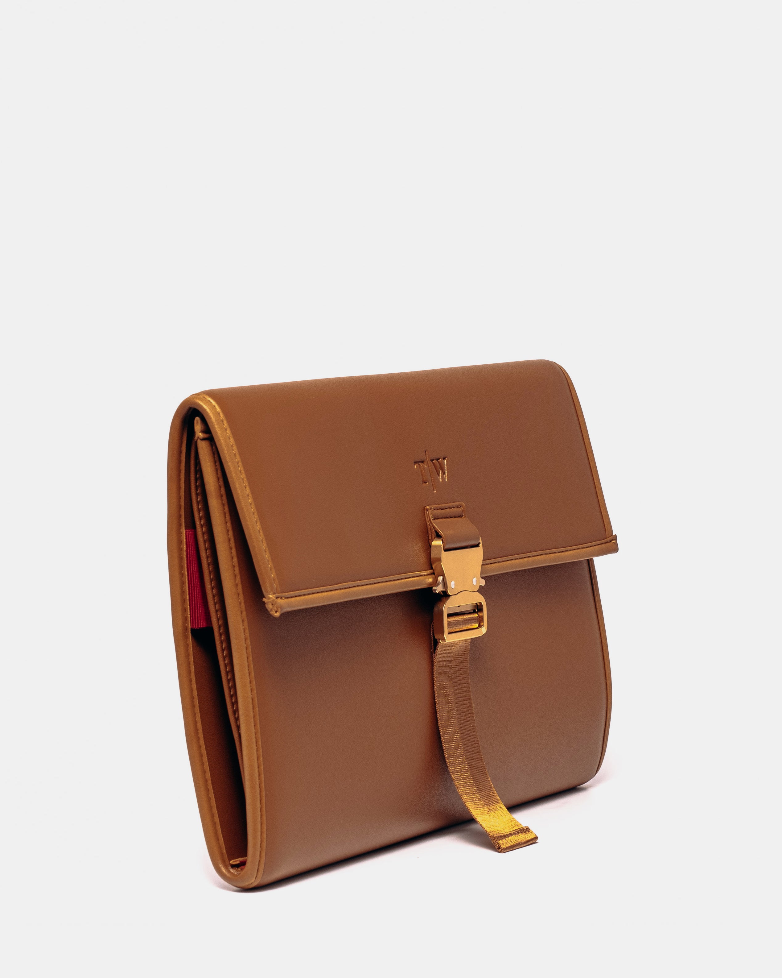 Ginger Brown Laptop Portfolio - T|W Tote Premium Handmade Collection