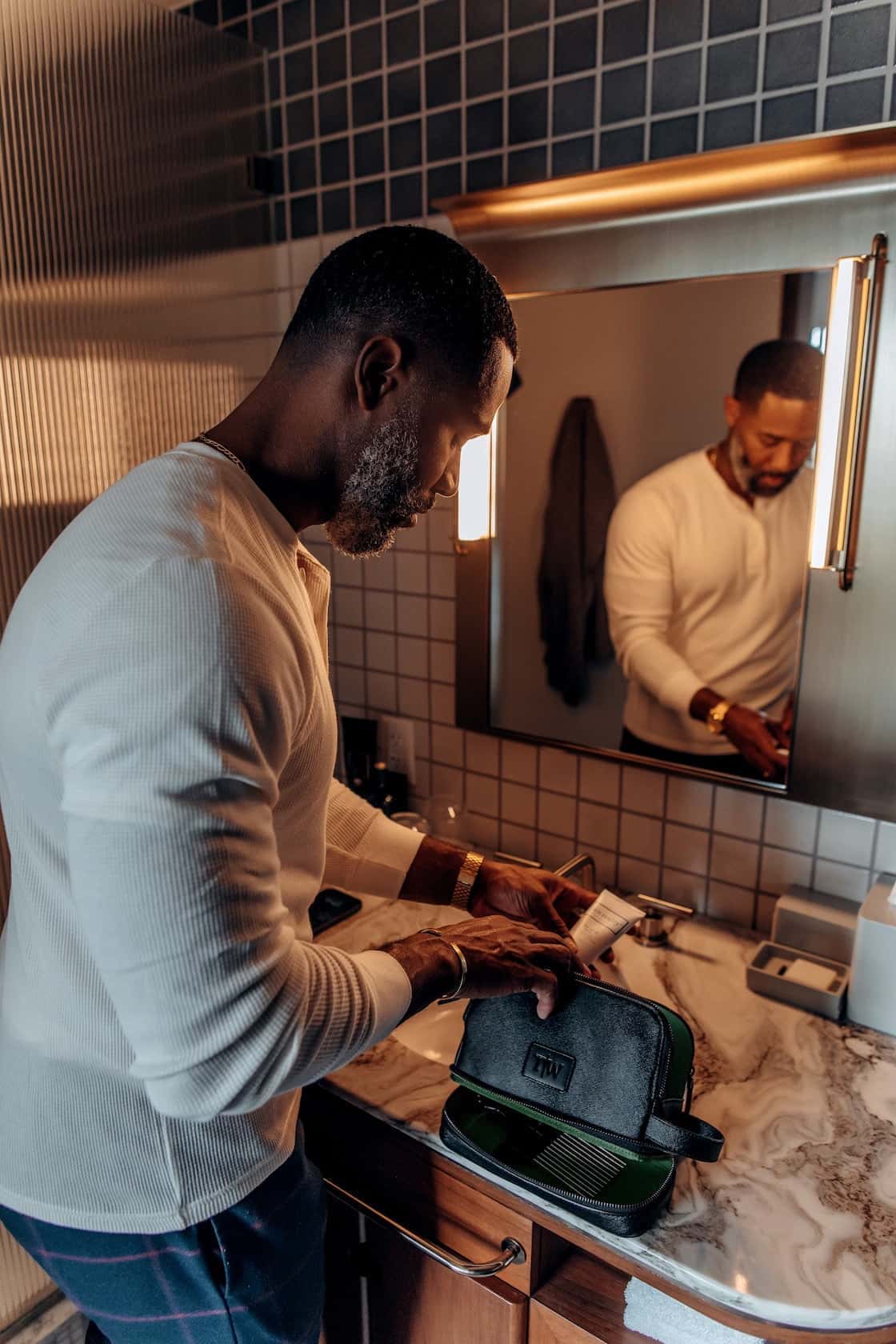 Callaloo Green Luxe Toiletry Bag - T|W Tote