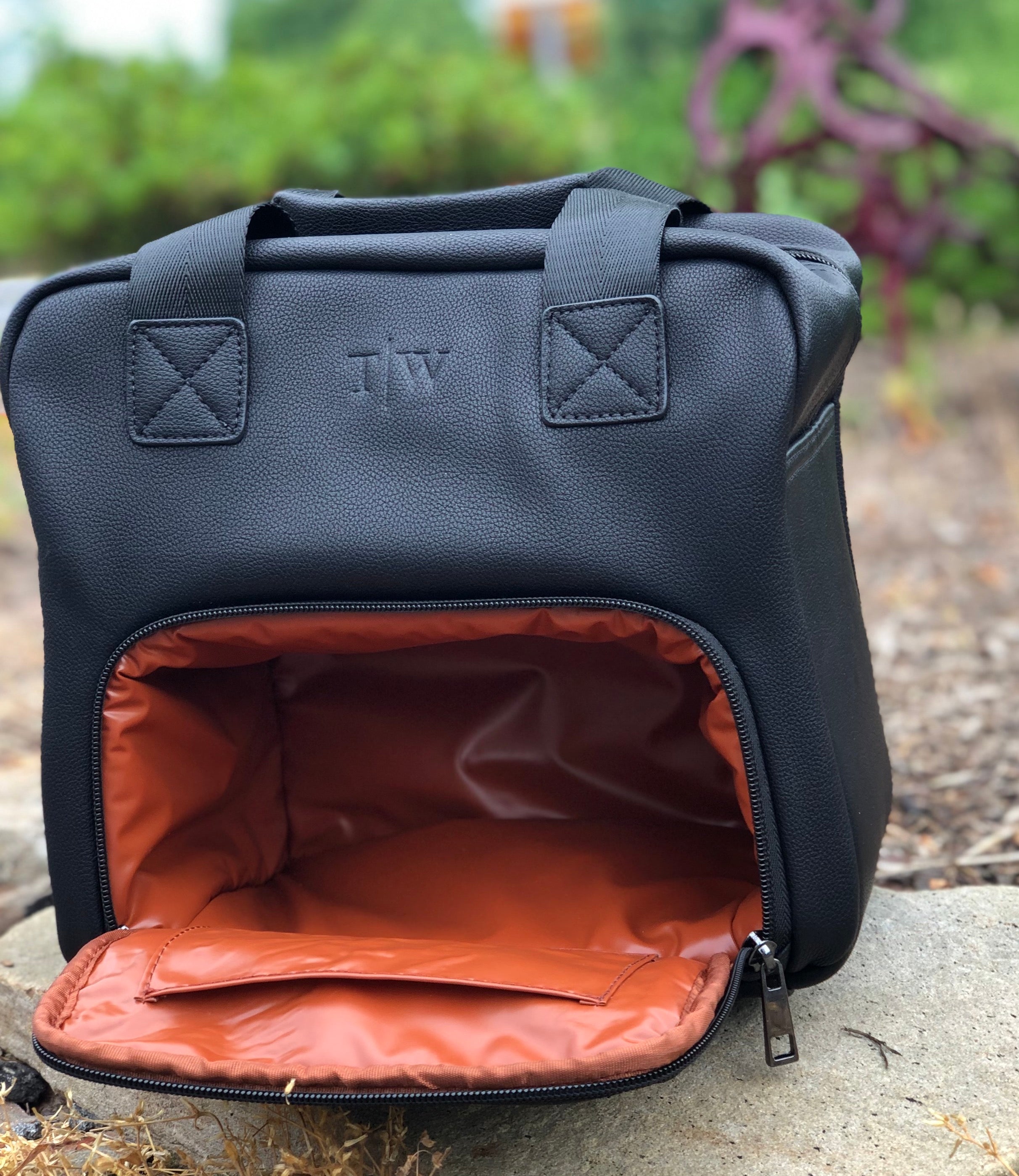 Black on Cognac Lunch Tote, Just in Time for Fall