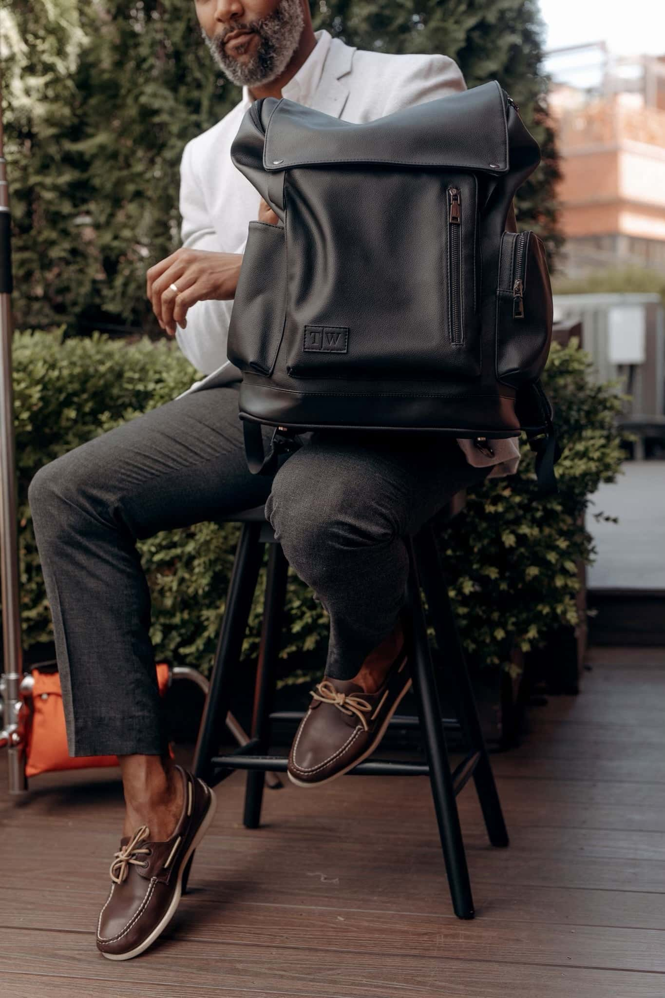 Mero Black Backpack - T|W Tote