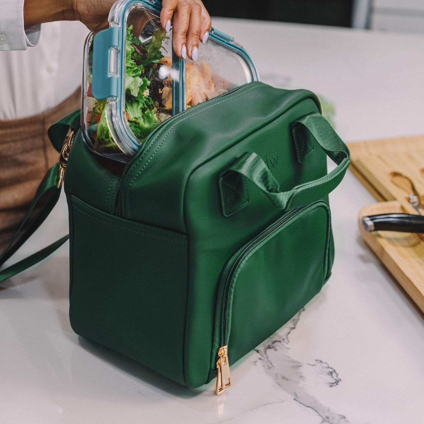 Callaloo Green Luxury Lunch Bag - T|W Tote