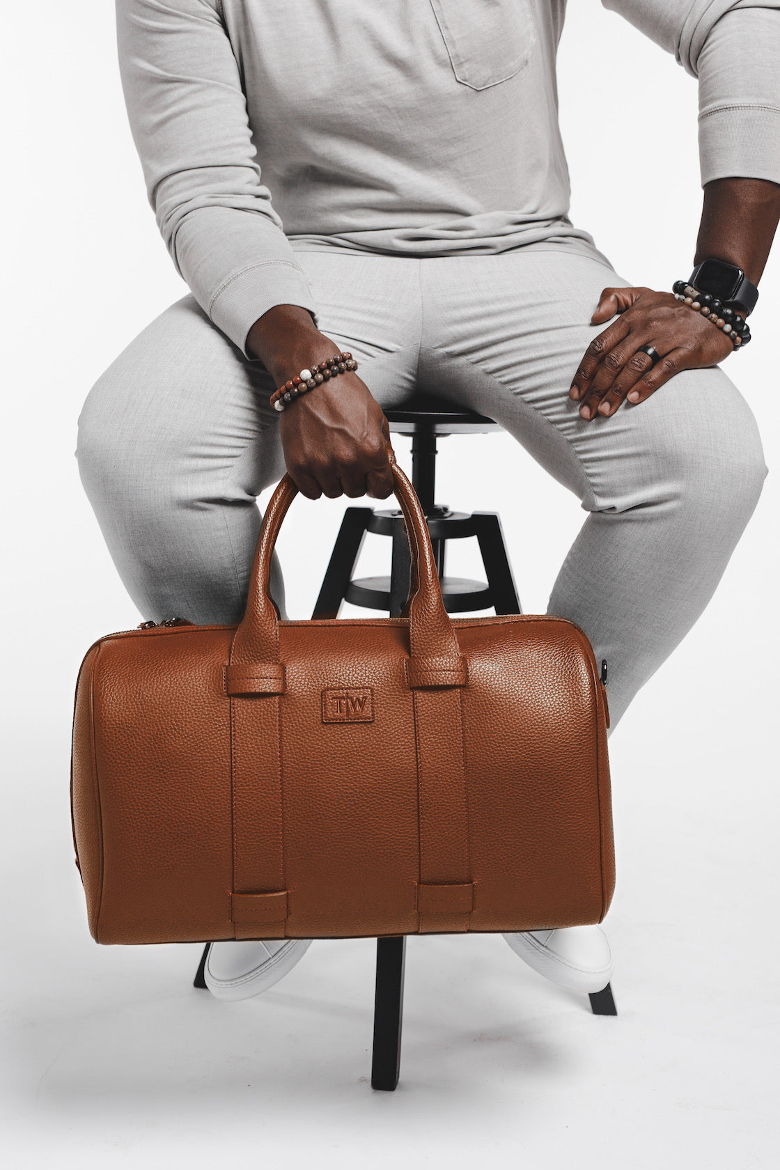 Ginger Brown Luxury Weekender - T|W Tote